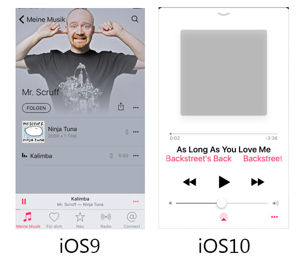 Unterschied von Musik