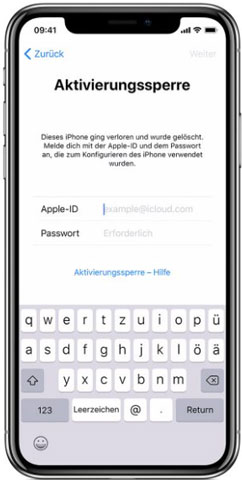 iPhone-Aktivierungssperre