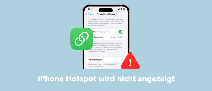 iPhone Hotspot wird nicht angezeigt
