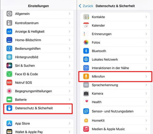 Mikrofonberechtigungen überprüfen