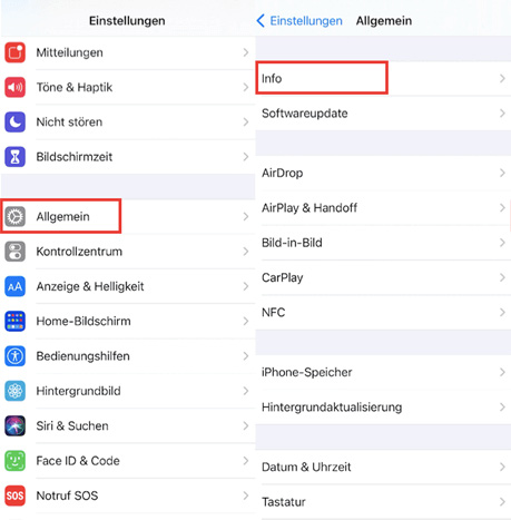 Netzbetreiber-Einstellungen überprüfen