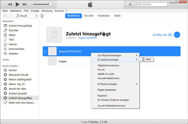 PDF auf iPad übertragen