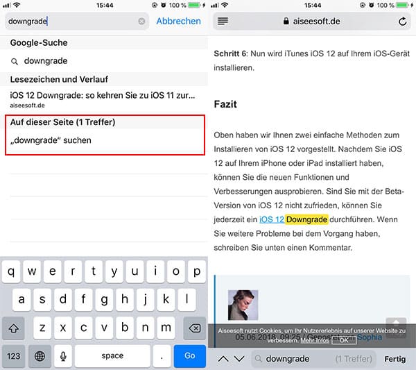 Auf dieser Seite suchen