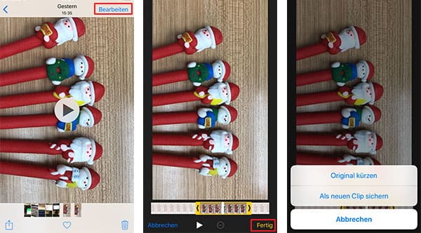 iPhone Video schneiden