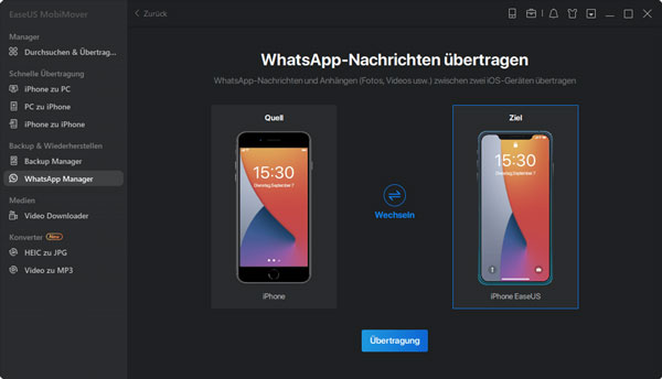 WhatsApp übertragen