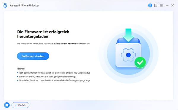 Firmware Erfolgreich Heruntergeladen