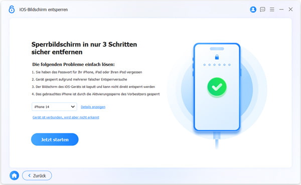 Sperrbildschirm entfernen starten