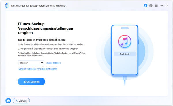 Verschluesselungseinstellungen Entfernen