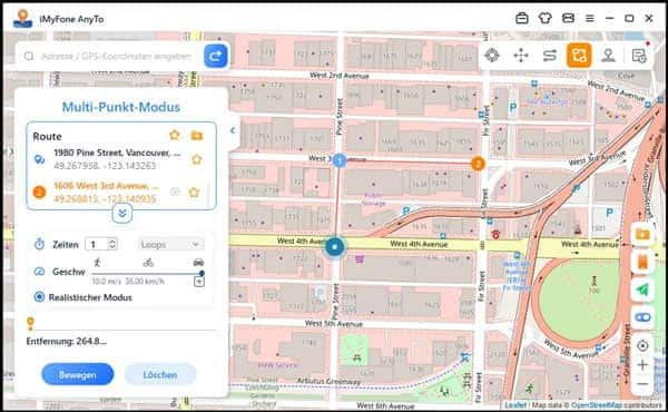 Realistischen-Modus starten