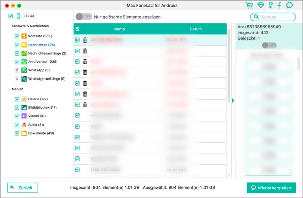 Android Daten wiederherstellen