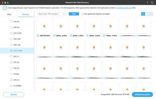 Apple-Notizen auf Mac wiederherstellen