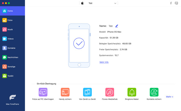 iPad-Informationen überprüfen