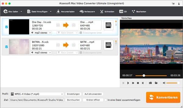 VOB-Dateien importieren