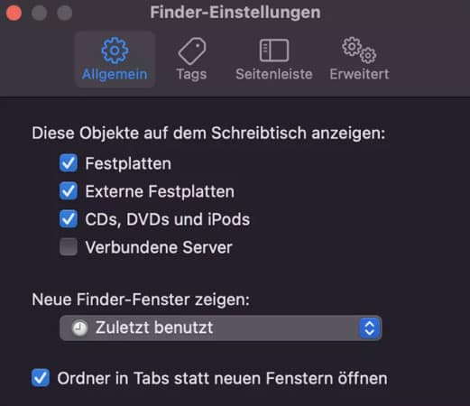 USB-Stick auf Mac anzeigen