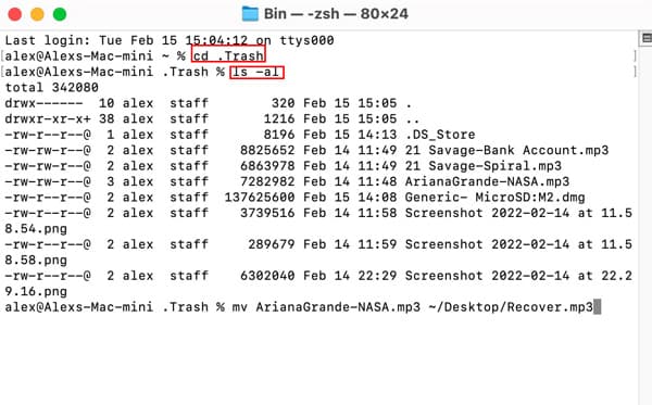 Mac-Papierkorb-mit-Terminal wiederherstellen