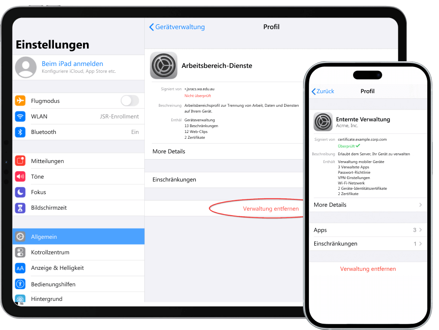 iPhone und iPad MDM