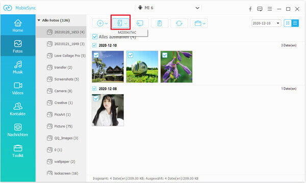 Daten von Xiaomi auf Huawei übertragen