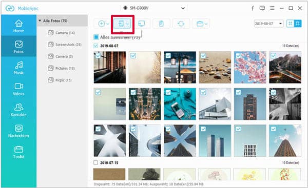 Fotos von Samsung auf PC übertragen
