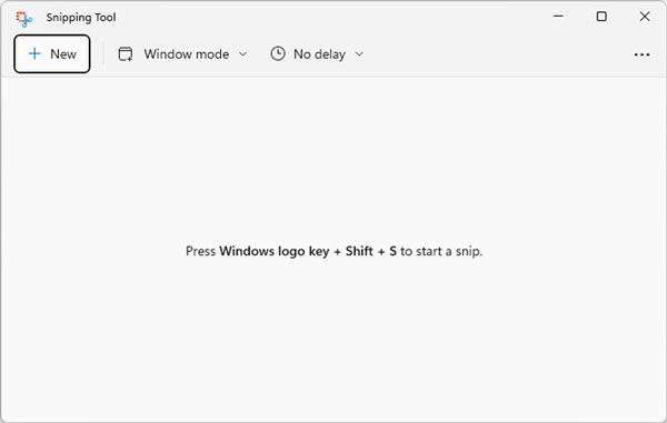Snipping Tool auf Windows 11
