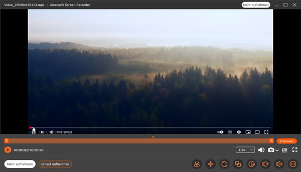 Clipfish-Aufnehme speichern