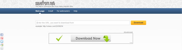 Online Video Downloader - SaveFrom