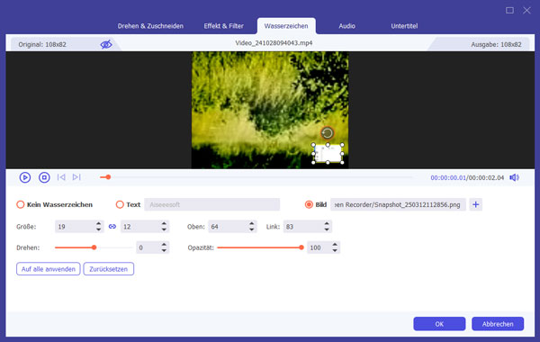 Bild-Wasserzeichen hinzufügen
