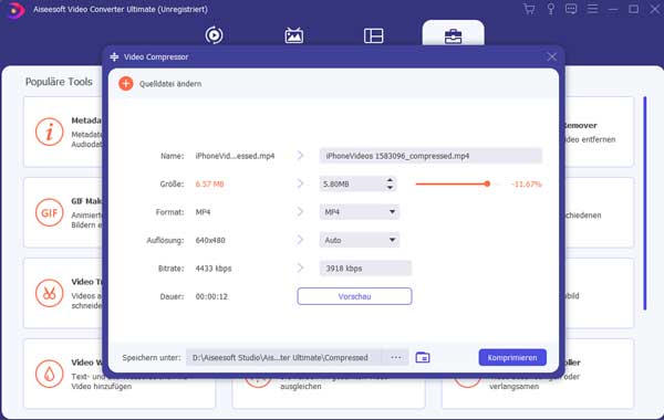 iPhone-Video komprimieren