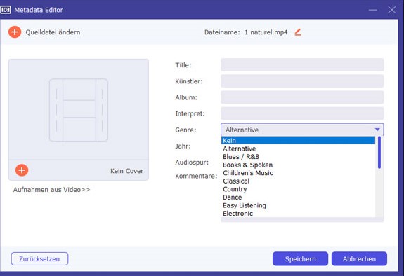 Metadaten bearbeiten