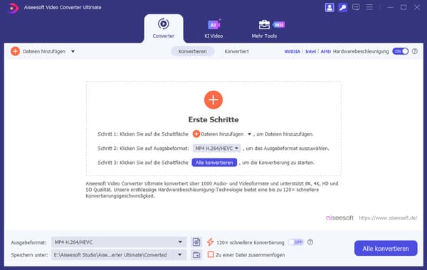 MOV to MP4 Converter starten