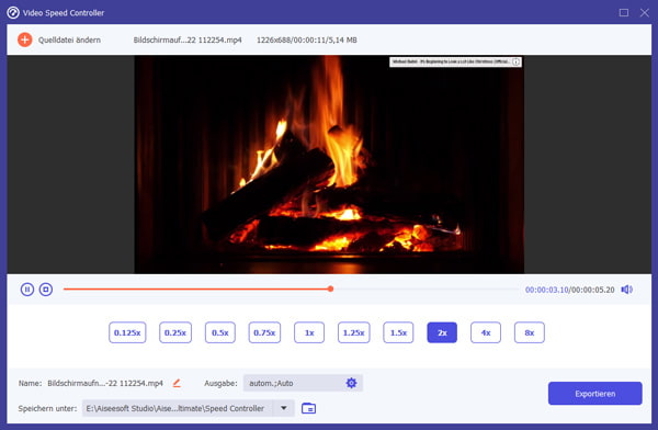 Video schneller machen