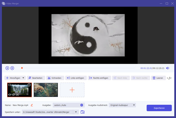 Videoclips zusammenfügen