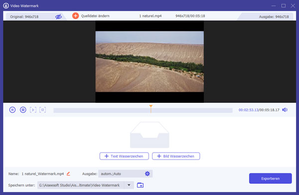 Wasserzeichen hinzufügen