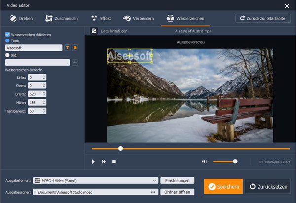Wasserzeichen hinzufügen