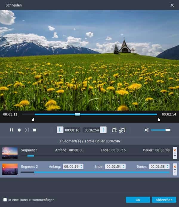 Videolänge schneiden