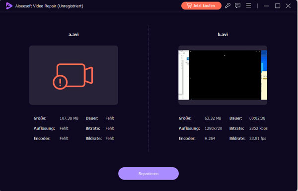 AVI-Datei reparieren