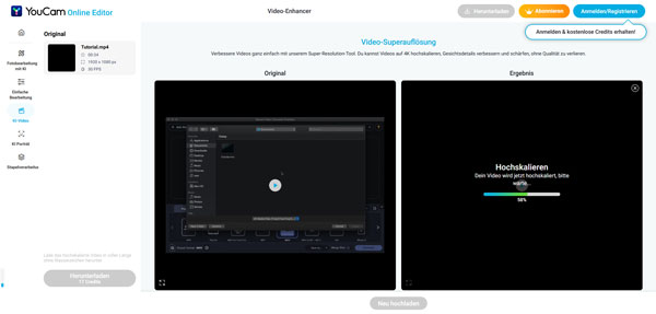 Video schärfen mit YouCam