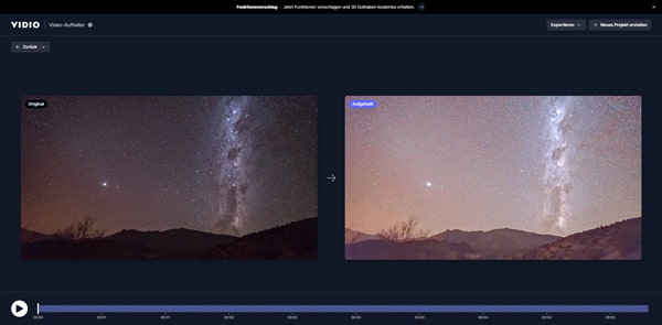 Aufgehelltes Video exportieren