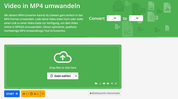 MP4 komprimieren mit Online-Converter