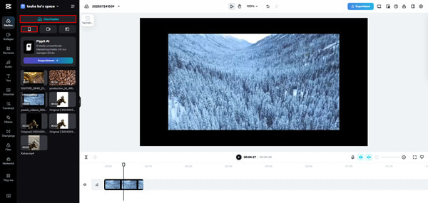 Verwackeltes Video in CapCut laden