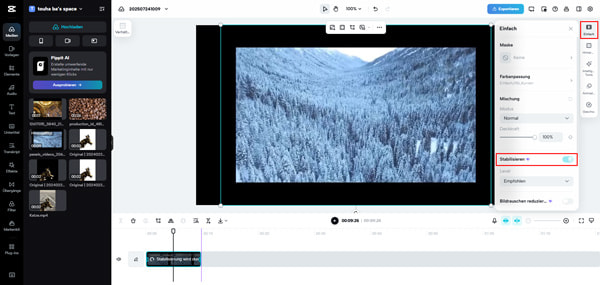 Verwackeltes Video mit CapCut stabilisieren