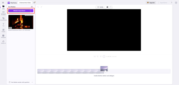 Video in Clipcamp laden