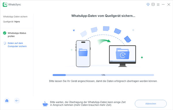 WhatsApp-Daten sichern