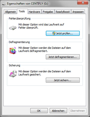 Externe Festplatte jetzt prüfen
