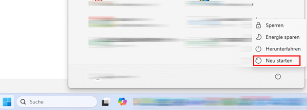 PC neu Starten
