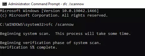 Scannow Befehl in CMD eingeben