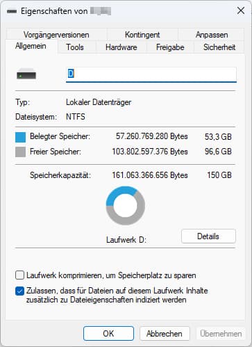 USB-Dateisystem überprüfen