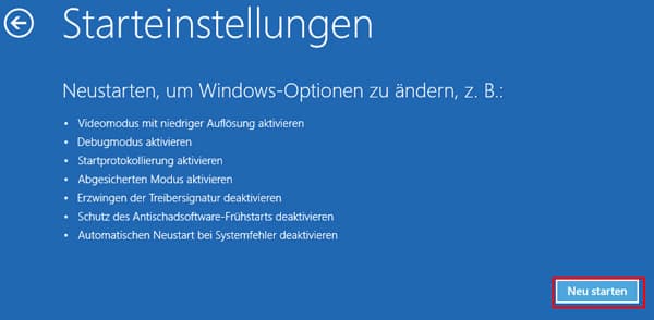 Windows Abgesicherte Modus aktivieren