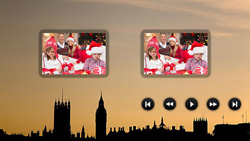 the city in evening sun